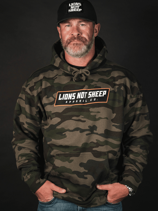 Lions Not Sheep Front Line Hoodie - Clothing - Anytime Apparel Cranbrook