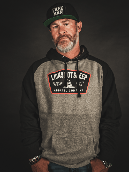 Lions Not Sheep "Lead From The Front" Hoodie - Clothing - Anytime Apparel Cranbrook
