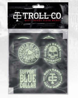 Troll Co. Light It Up -Glow in the Dark (Hard Hat Sticker Pack) - Accessories - Anytime Apparel Cranbrook